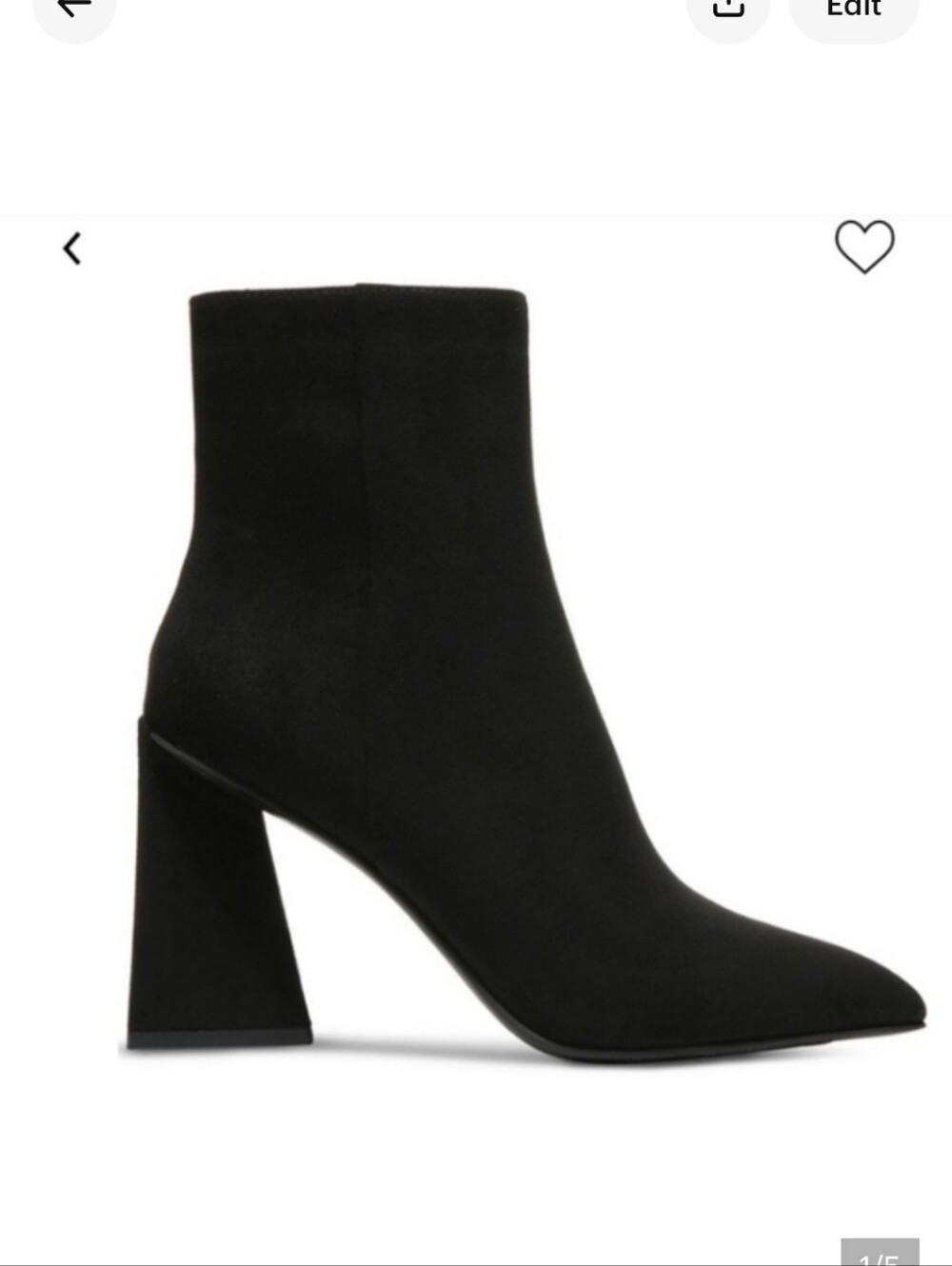 BAR IlI ASYA FLARED BLACK BOOTIE. SIZE 7 & 7.5 NIB
